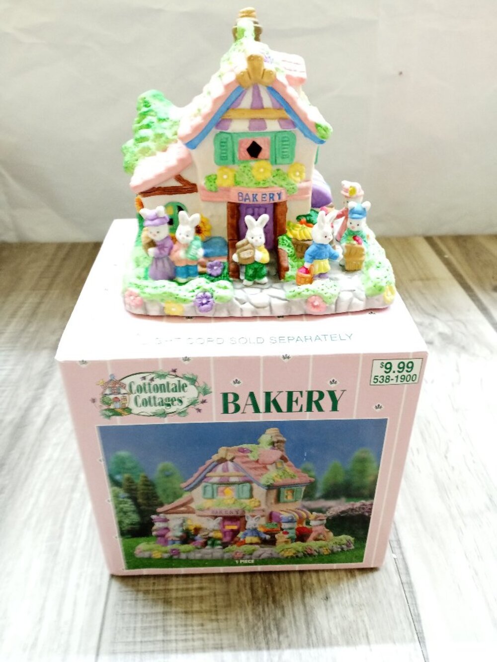 BAKERY Cottontale Cottages Easter Village Porcelain Painted House